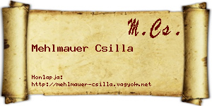 Mehlmauer Csilla névjegykártya